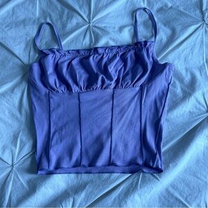 3/$20  Shein Purple Rauche Tank Top Small